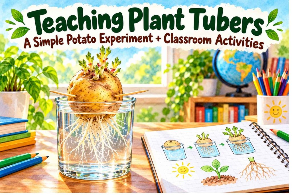 Teaching Plant Tubers: A Simple Potato Experiment + Classroom Activities